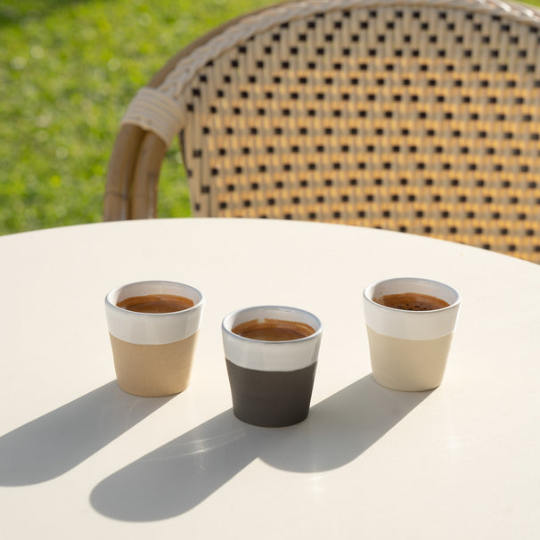 Costa Nova Espresso Kopjes Grespresso Nature Blanco 80 ml - 8 piezas - Caja de regalo