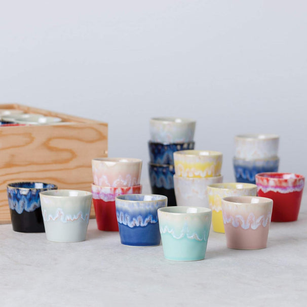 Costa Nova Tazas de café Grespresso Multicolor 190 ml - 24 piezas - Caja de regalo