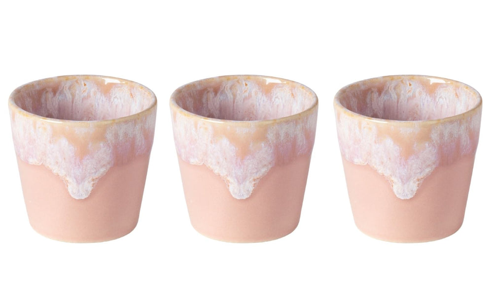 Costa Nova Tazas de Espresso Grespresso Rosa Suave 80 ml - 3 piezas