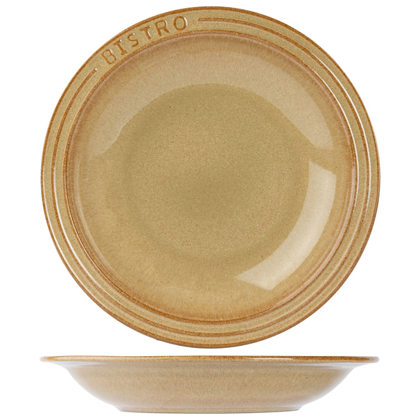 Cosy & Trendy Deep Plates / Pasta Plates Bistro Mustard Yellow ø 26 cm - 6 pieces