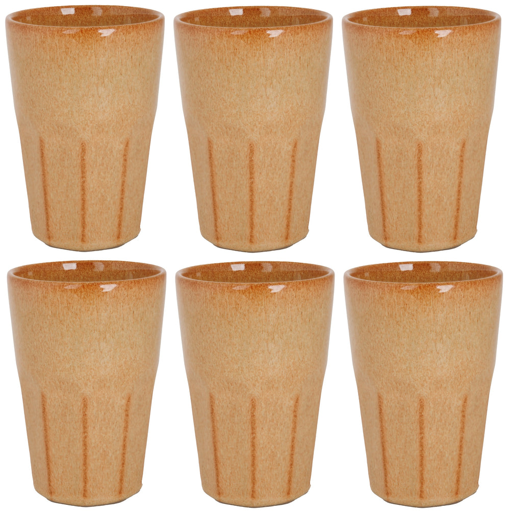 Cosy & Trendy Latte Macchiato Cups Bistro Mustard Yellow 450 ml - 6 pieces