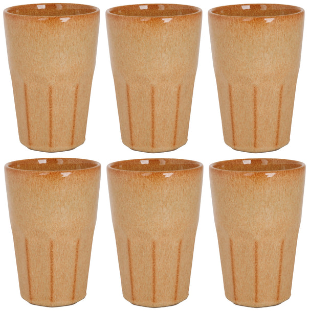 Cosy & Trendy Latte Macchiato Cups Bistro Mustard Yellow 450 ml - 6 pieces