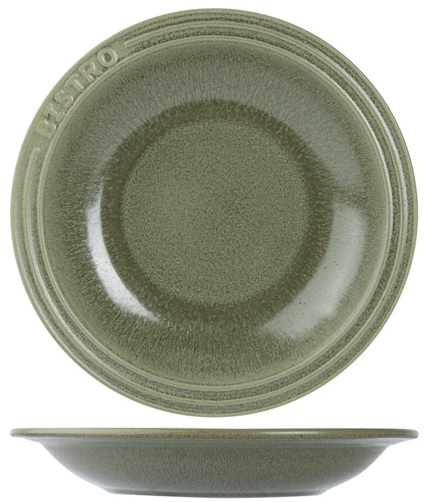 Cosy & Trendy Deep Plates / Pasta Plates Bistro Thyme Green Ø 26 cm - 6 pieces