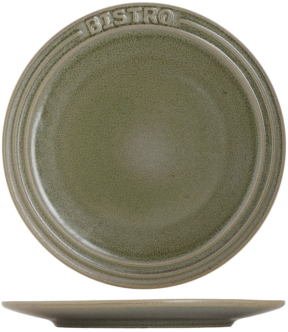 Cosy & Trendy Dinner Plates Bistro Thyme Green ø 28 cm - 6 pieces