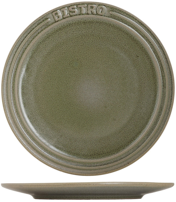 Cosy & Trendy Dinner Plates Bistro Thyme Green ø 28 cm - 6 pieces