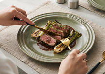 Cosy & Trendy Dinner Plates Bistro Thyme Green ø 28 cm - 6 pieces
