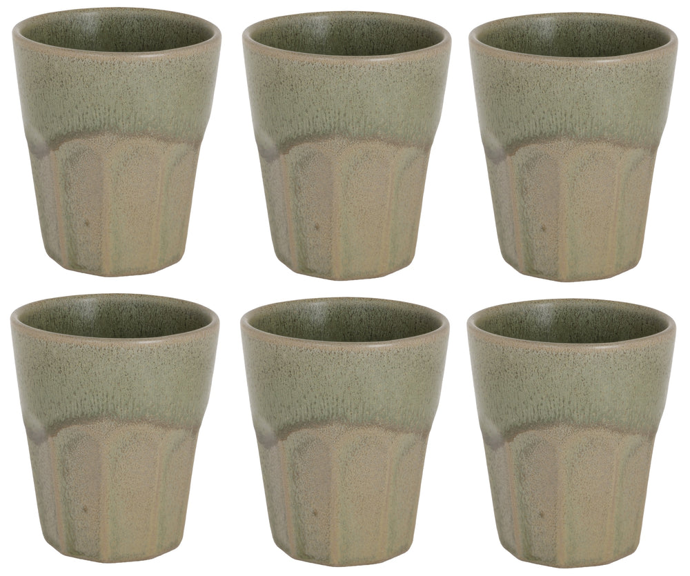 Cosy & Trendy Cappuccino Cups Bistro Thyme Green 290 ml - 6 pieces