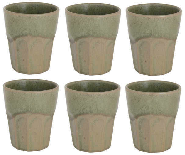 Cosy & Trendy Cappuccino Cups Bistro Thyme Green 290 ml - 6 pieces