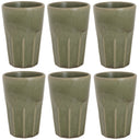 Cosy & Trendy Latte Macchiato Cups Bistro Thyme Green 450 ml - 6 pieces