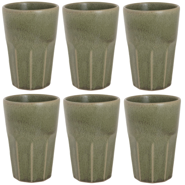 Cosy & Trendy Latte Macchiato Cups Bistro Thyme Green 450 ml - 6 pieces