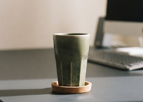 Cosy & Trendy Latte Macchiato Cups Bistro Thyme Green 450 ml - 6 pieces