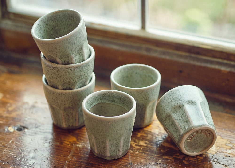 Cosy & Trendy Espresso Cups Bistro Thyme Green 90 ml - 6 pieces