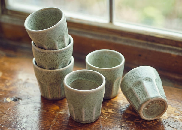 Cosy & Trendy Tazas de Espresso Bistro Thyme Green 90 ml - 6 piezas