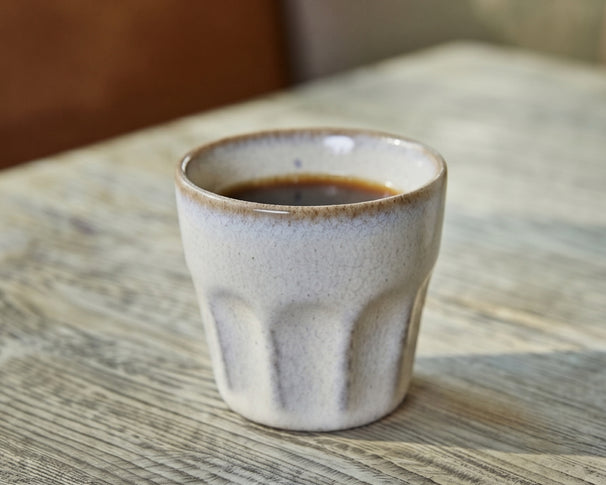 Cosy & Trendy Tazas de Espresso Bistro Vintage White 90 ml - 6 piezas