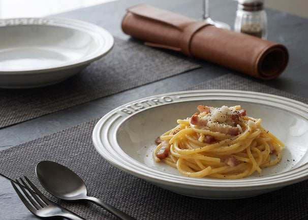 Cosy & Trendy Platos Profundos / Platos de Pasta Bistro Vintage White ø 26 cm - 6 piezas