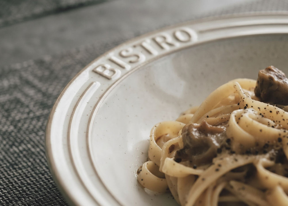 Cosy & Trendy Deep Plates / Pasta Plates Bistro Vintage White ø 26 cm - 6 pieces