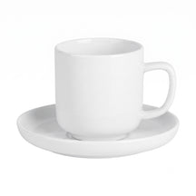Cosy & Trendy Espresso Cups with Saucers Moon White - 90 ml - 4 pieces