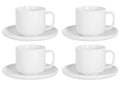 Cosy & Trendy Coffee Cups with Saucers Moon White - 200 ml - 4 pieces