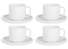 Cosy & Trendy Coffee Cups with Saucers Moon White - 200 ml - 4 pieces
