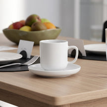 Cosy & Trendy Coffee Cups with Saucers Moon White - 200 ml - 4 pieces