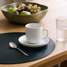 Cosy & Trendy Coffee Cups with Saucers Moon White - 200 ml - 4 pieces