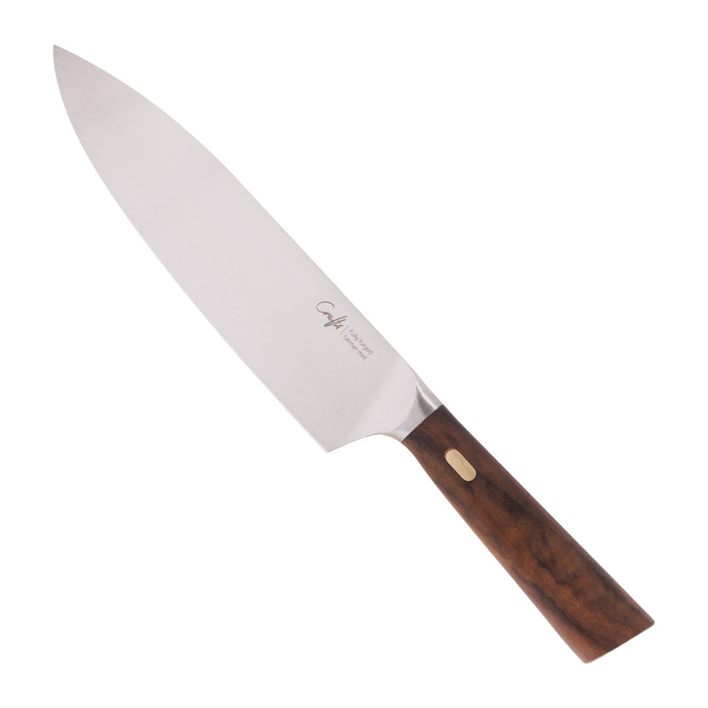 Cosy & Trendy Koksmes Couteaux & Co 20.5 cm met houten heft, vrijstaand op witte achtergrond