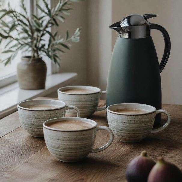 Cosy & Trendy Tazas Sintra Ivy Green 350 ml - 4 piezas