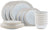 Cosy & Trendy Dinnerware Set Bistro Vintage White 18-piece / 6 persons - 6 dinner plates, 6 breakfast plates & 6 bowls