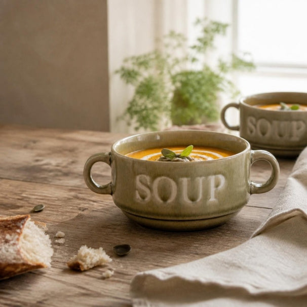 Cosy & Trendy Soup Bowls Soup Green ø 12 cm / 450 ml - 4 pieces