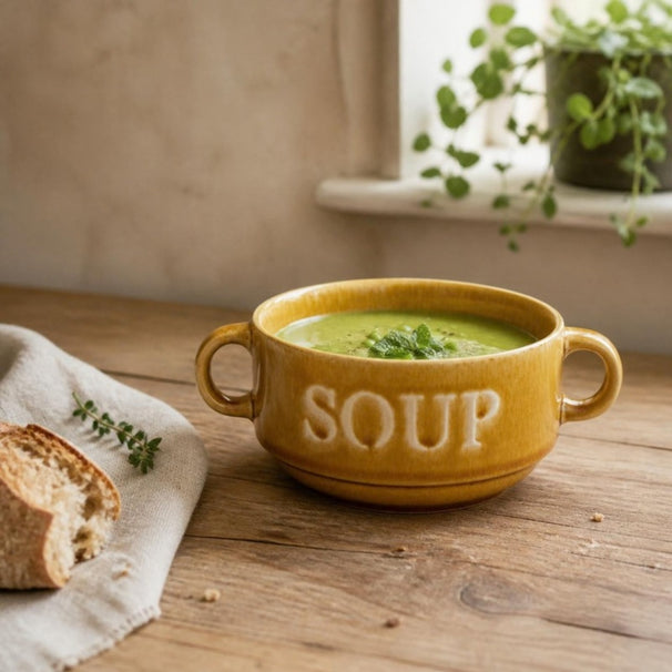 Cosy & Trendy Soup Bowls Soup Ocher ø 12 cm / 450 ml - 4 pieces