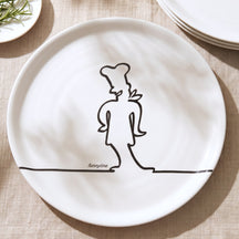 Cosy & Trendy Pizza Plates Funnyline Black / White - ø 31 cm - 6 pieces