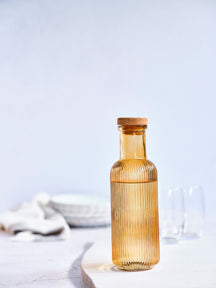 Cosy & Trendy Water Carafe - Carafe with Cork - Raya - Ochre - 1 Liter