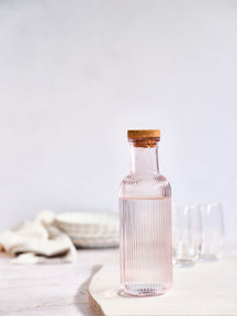 Cosy & Trendy Water Carafe - Carafe with Cork - Raya - Pink - 1 Liter
