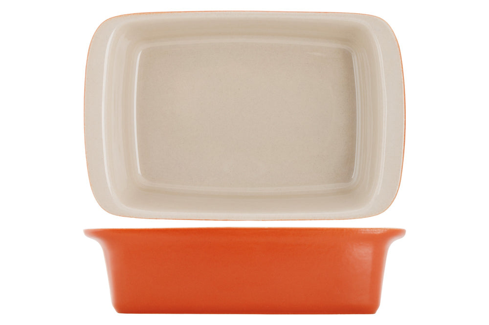 Cosy & Trendy Small Baking Dish / Serving Dish Stoneware Fontestic Rust - 16 x 10 x 3.5 cm / 350 ml