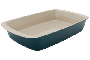 Cosy & Trendy Fuente para horno de cerámica Fontestic Green Heron - 34 x 21 x 5.5 cm / 2.3 litros