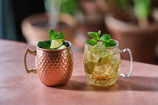 Cosy & Trendy Moscow Mule Cocktail Glasses - Borosilicate Glass - 450 ml - 6 Pieces
