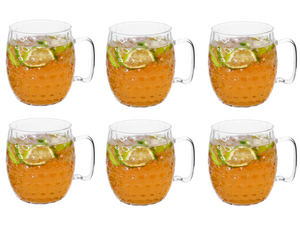 Cosy & Trendy Moscow Mule Cocktail Glasses - Borosilicate Glass - 450 ml - 6 Pieces