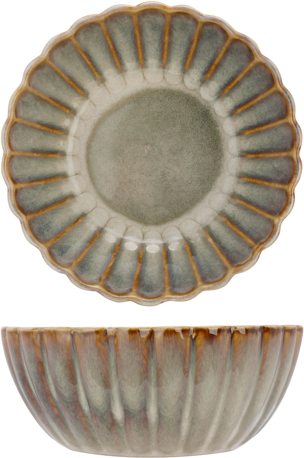 Cosy & Trendy Astera Pearl 16-piece dinnerware set for 4 people - 4 dinner plates, 4 breakfast plates, 4 bowls and 4 mugs