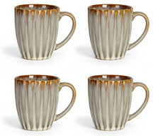 Cosy & Trendy Astera Pearl 16-piece dinnerware set for 4 people - 4 dinner plates, 4 breakfast plates, 4 bowls and 4 mugs