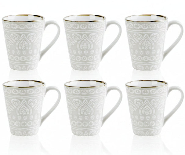 Cosy & Trendy Coffee Mugs Murano Beige 340 ml - 6 pieces