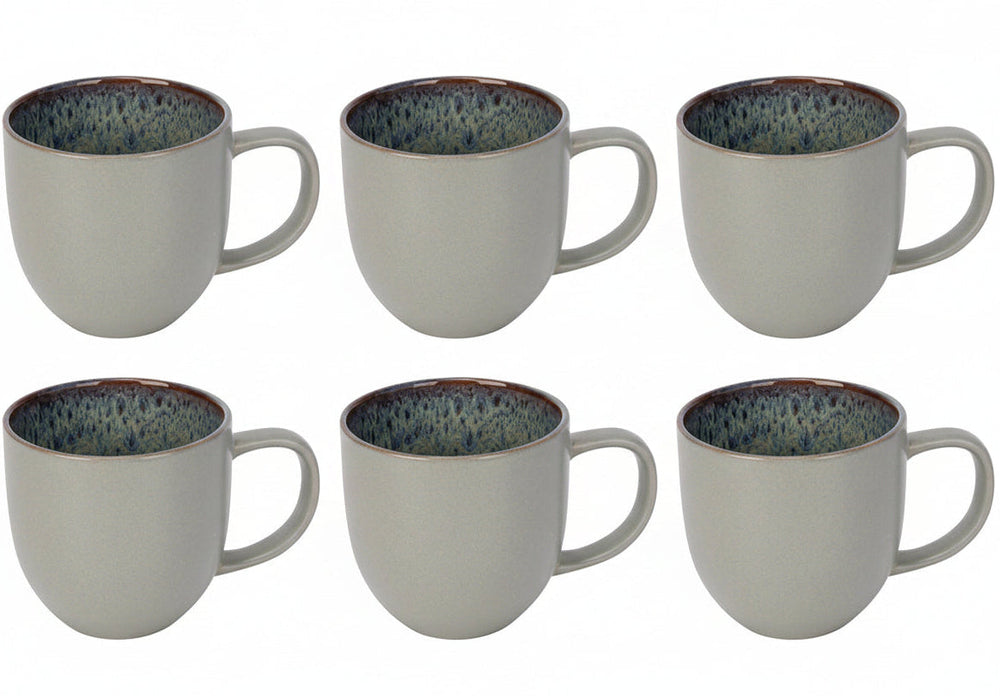 Cosy & Trendy Coffee Mugs Onna Sand-Green 340 ml - 6 pieces