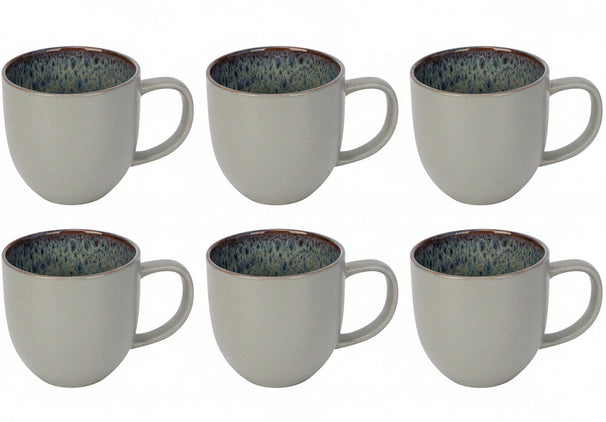 Tazas de café Cosy & Trendy Onna Sand-Green 340 ml - 6 unidades