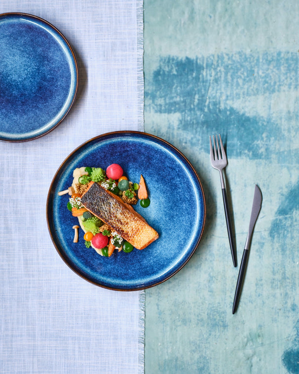 Cosy & Trendy Breakfast Plates / Dessert Plates Jade Indigo ø 22.5 cm - 4 Pieces