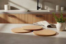 Cosy & Trendy Salvamanteles - Corcho - ø 20 cm - 3 piezas