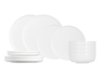 Cosy & Trendy Dinnerware Set Moon White 12-piece / 4 people - 4 dinner plates, 4 side plates, and 4 bowls