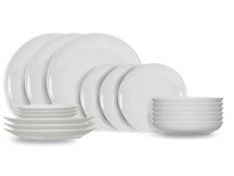 Juego de vajilla Cosy & Trendy Toulouse 18 piezas / 6 personas - 6 platos para cena, 6 platos para desayuno y 6 platos hondos