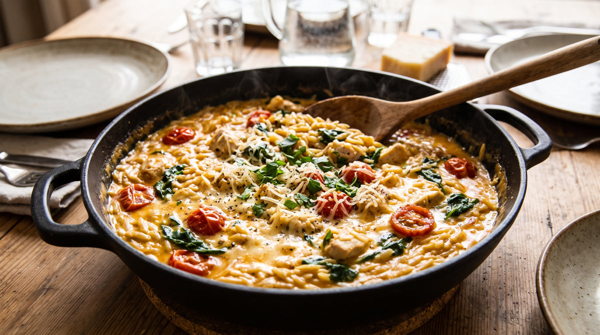 Cremoso, rápido y económico: este plato en una sola sartén lo tendrás listo en 25 minutos.