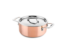 Set de ollas DUCQ de cobre 6 piezas - Olla ø 20, 20, 24 cm & cazo ø 16 cm & cacerola ø 28 cm & sartén ø 26 cm + tapas