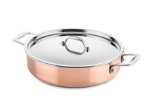 Set de ollas DUCQ de cobre 6 piezas - Olla ø 20, 20, 24 cm & cazo ø 16 cm & cacerola ø 28 cm & sartén ø 26 cm + tapas