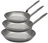 De Buyer Frying Pan Set Lyonnaise Carbone Plus 3-piece - Sheet Steel - ø 20, 24 & 28 cm - without Non-stick Coating